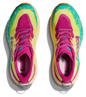 Hoka Speedgoat 6 Youth Trail Shoes Pink/Multicolor Child