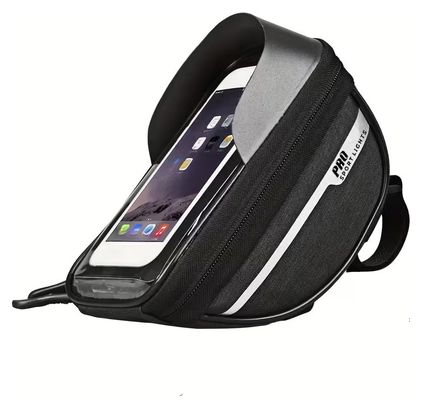 Sac De Guidon Amovible Vélo Avec Support Pour Téléphone Noir