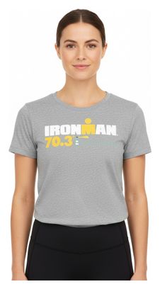 Ironman 70.3 Venetië-Jesolo Grijs Vrouwen T-shirt met Korte Mouw