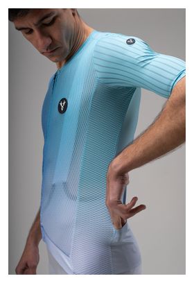 Maglia a maniche corte LeBram Race Ultralight verde e blu