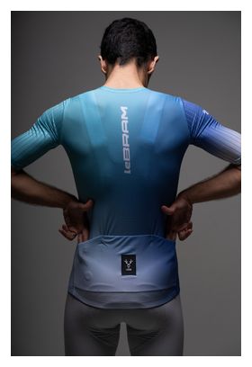 Maglia a maniche corte LeBram Race Ultralight verde e blu