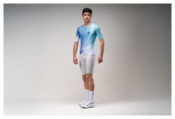Maglia a maniche corte LeBram Race Ultralight verde e blu