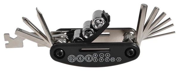 Outil multifonction 16 en 1 Rockbros GJ1601 pour réparation de vélo - Noir