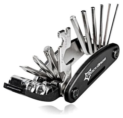 Outil multifonction 16 en 1 Rockbros GJ1601 pour réparation de vélo - Noir