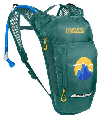 Camelbak Mini M.U.L.E 5L sacchetto di idratazione + 1,5L sacchetto d'acqua per bambini verde