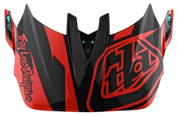 TROY LEE DESIGNS D4 VISOR SLASH ORANGE BLACK