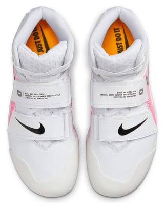 Unisex-Leichtathletikschuhe Nike Zoom Javelin Elite 3 Weiß Rosa Orange