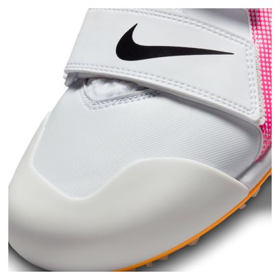 Zapatilla de atletismo unisex Nike Zoom Javelin Elite 3 Blanca Rosa Naranja