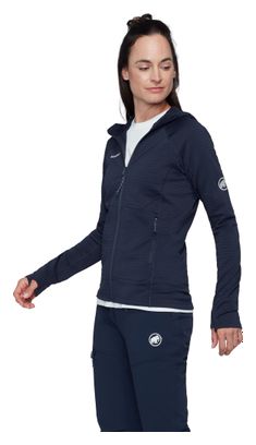 Polaire Mammut Taiss Hooded Bleu Femme