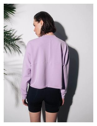 Crop Sweat Circle Get Lucky Pink Lilac