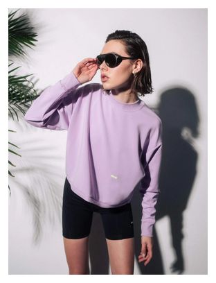 Crop Sweat Circle Get Lucky Pink Lilac