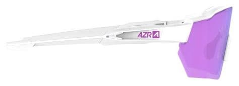 AZR Race RX White/Purple Goggle Set + Clear Screen