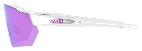 AZR Race RX White/Purple Goggle Set + Clear Screen