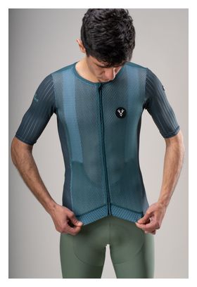 Maillot Manches Courtes LeBram Race Ultralight Vert Anglais