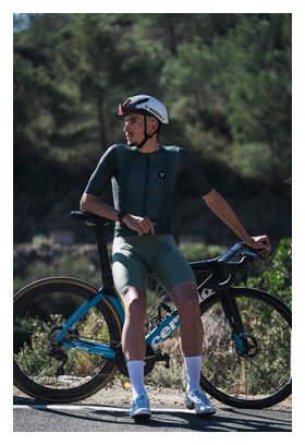 Maillot Manches Courtes LeBram Race Ultralight Vert Anglais