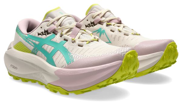 Scarpe Trail Asics Trabuco Max 5 Beige/Rosa/Verde Donna