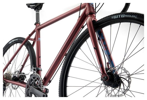 Bicicleta de Grava Kona Rove AL 700 Shimano Claris 8V 700 mm Rojo / Morado 2022