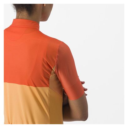 Maillot Manches Courtes Femme Castelli Velocissima Orange