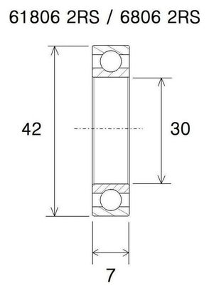 Roulement de pédalier B5 - Blackbearing -PF30