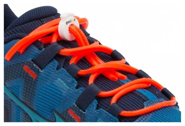 Lacets Ronds Elastiques Pour Chaussure De Randonnée Silicone- rouge fluo