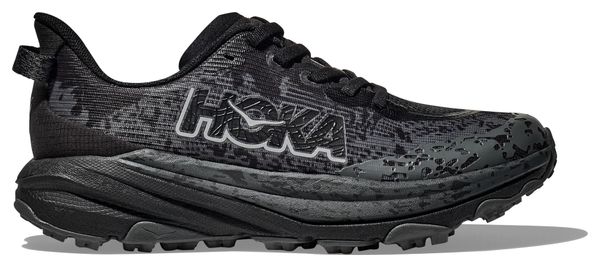 Hoka Speedgoat 6 Youth Trail Shoes Black/Grey Child