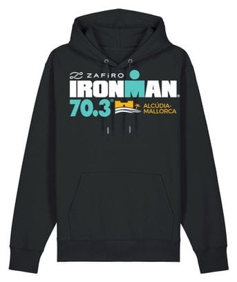 Felpa con cappuccio Ironman 70.3 Mallorca nera