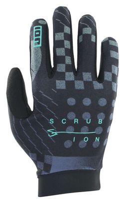 ION Bike Scrub Unisex Handschuhe Schwarz Blau