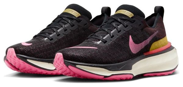ZoomX Invincible Run Flyknit 3 Women's Running Shoes Black Pink