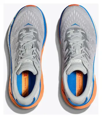 Hoka Gaviota 4 Running Shoes Grey Blue Orange