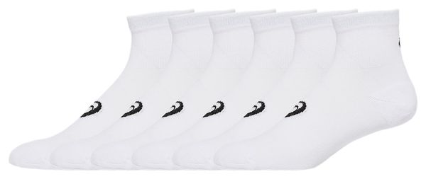 Asics Quarter Socks x6 White Unisex