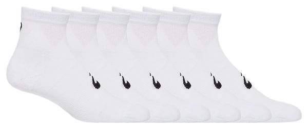 Asics Quarter Socks x6 White Unisex