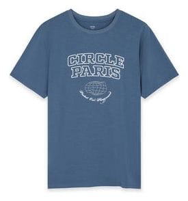 T-shirt Circle Iconic Circle Paris Bleu Homme