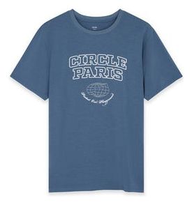 T-shirt Circle Iconic Circle Paris Bleu Homme