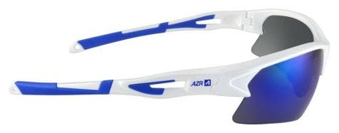 AZR Huez white varnished/blue eyewear set + 1 clear lens