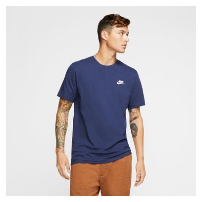 T-shirt a maniche corte Nike Sportswear Club blu scuro