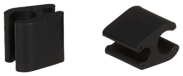 Box of 10 Clips Duo Elvedes Black 4.1 mm