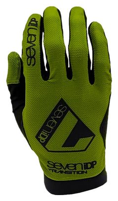 Pair of Seven Transition Green Long Gloves