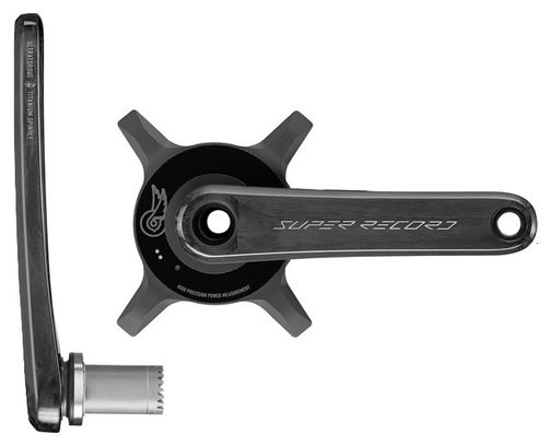 Coppia di pedivelle Campagnolo Super Record X Wireless con misuratore di potenza 2x13V Ultra Torque, nero