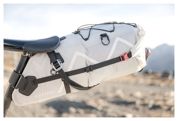 Borsa da sella Cyclite grande / 02 | 12,9 L | Grigio chiaro