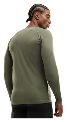T-shirt fitness manches longues homme Wild Vert