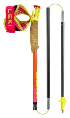 Bâtons Trail Running Pliables Leki Ultratrail FX.One SL Rose/Orange