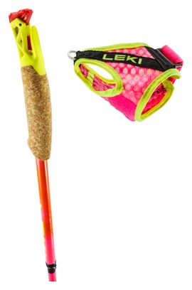 Bâtons Trail Running Pliables Leki Ultratrail FX.One SL Rose/Orange