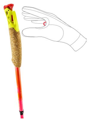 Bâtons Trail Running Pliables Leki Ultratrail FX.One SL Rose/Orange