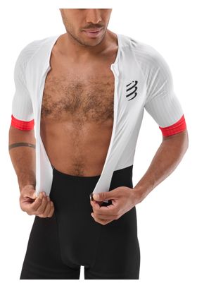 Compressport Stream Men's Triathlon Suit (White/Black)