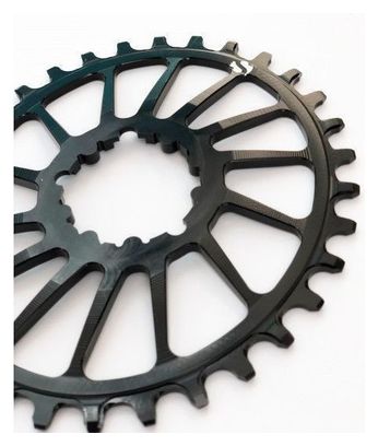 Plateau Oval Shift Up noir (SRAM)