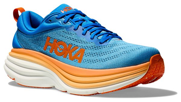 Chaussures de Running Hoka Bondi 8 Bleu Orange