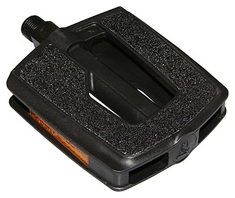 PEDALE CITY RESINE NOIR AVEC INSERTS SUPER GRIP 9-16  (PAIRE)