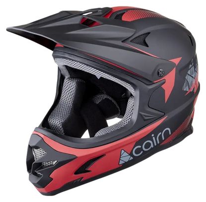 Cairn X Track full-face helmet Matte Black/Red (TU)