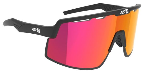 Coffret lunettes AZR Speed RX Noir mat/Rouge + 1 Écran incolore