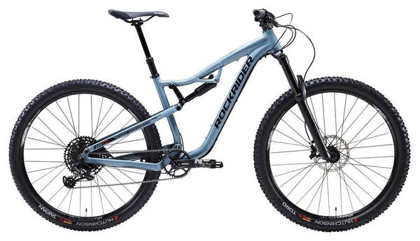 Rockrider All Mountain AM 100S 29'' MTB doble suspensión Sram NX Eagle 12S Azul 2021